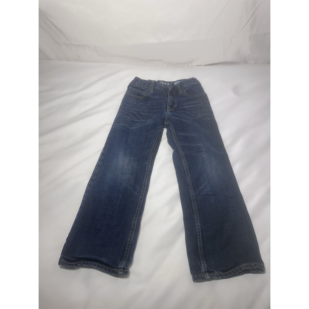 Gap Kids 1969 Original Jeans Size 7 Regular Dark Wash Bootcut Denim Pants Boys
